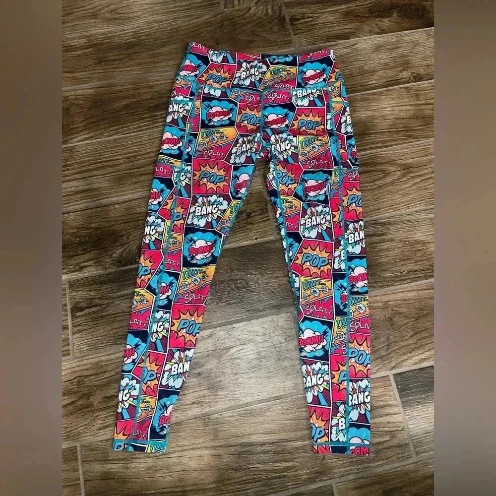 Constantly Varied Gear CVG Leggings Comic Book Strip Squats Approved